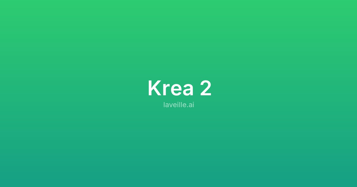 Capture d'écran de Krea 2