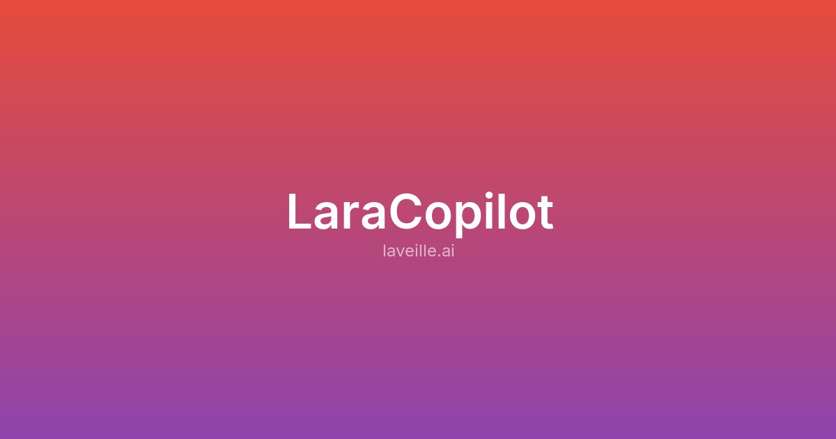 Capture d'écran de LaraCopilot