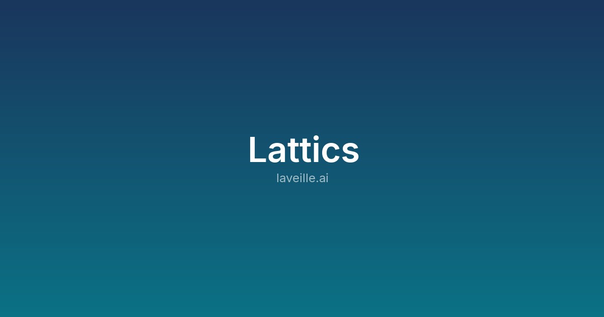 Capture d'écran de Lattics