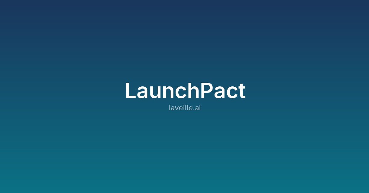 Capture d'écran de LaunchPact
