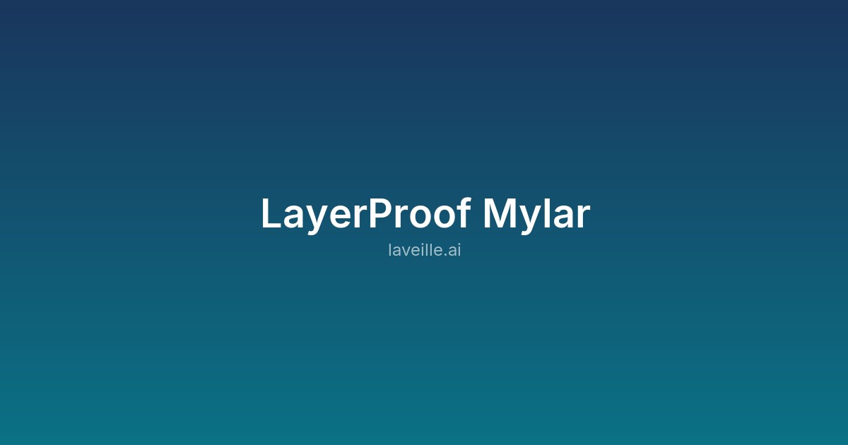Capture d'écran de LayerProof Mylar