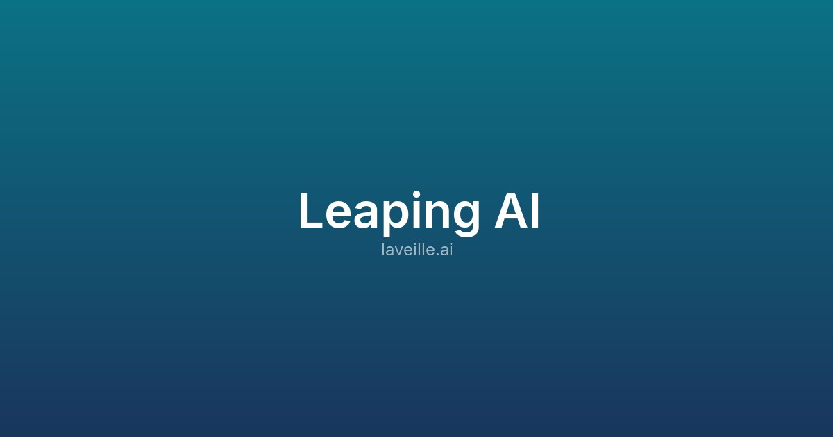 Capture d'écran de Leaping AI