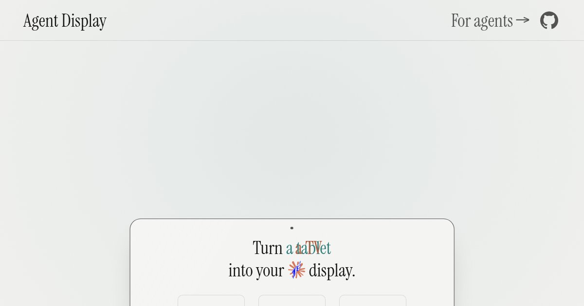 Capture d'écran de Let your AI agent put things on a screen