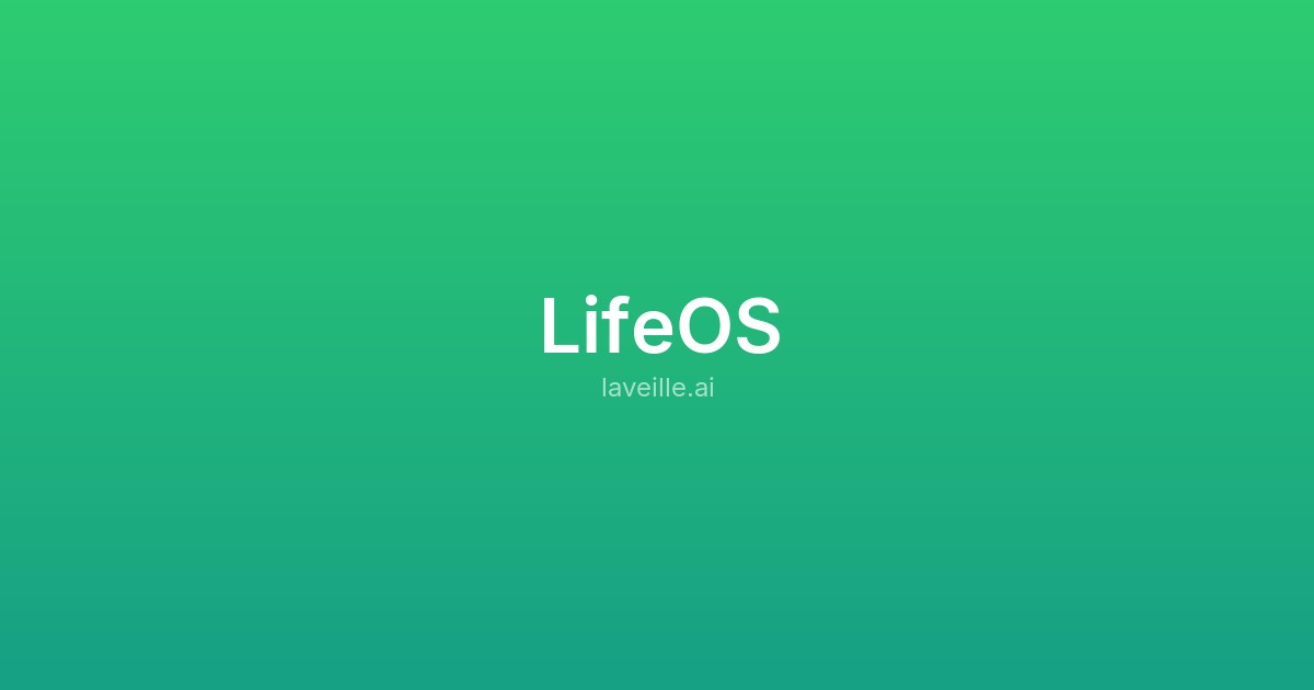 Capture d'écran de LifeOS