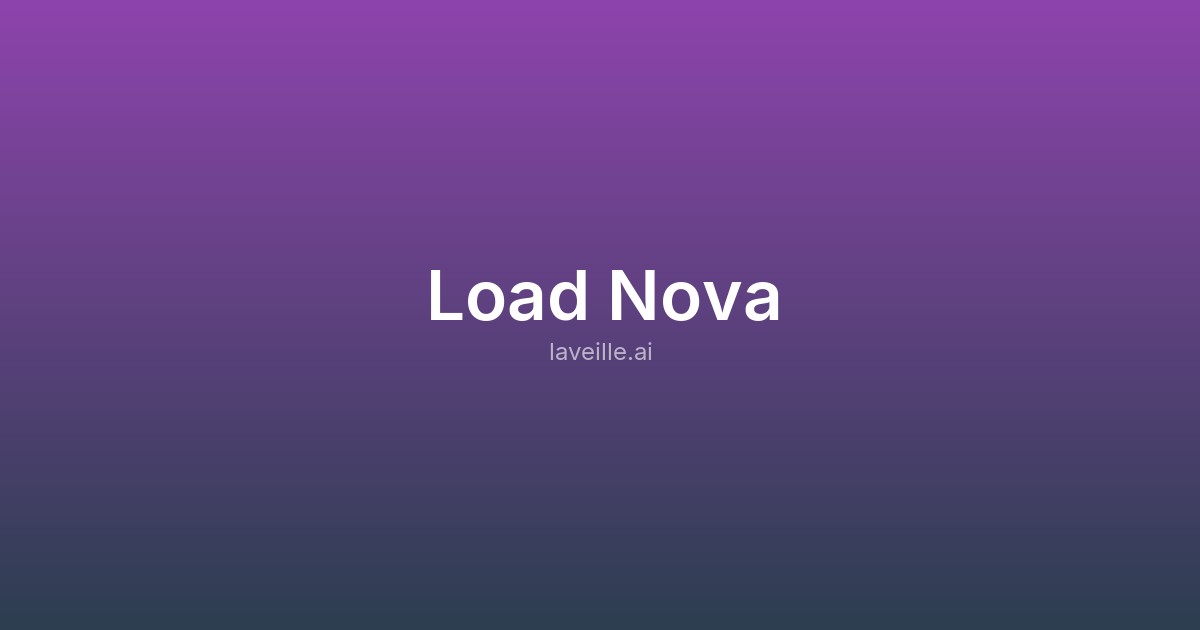 Capture d'écran de Load Nova