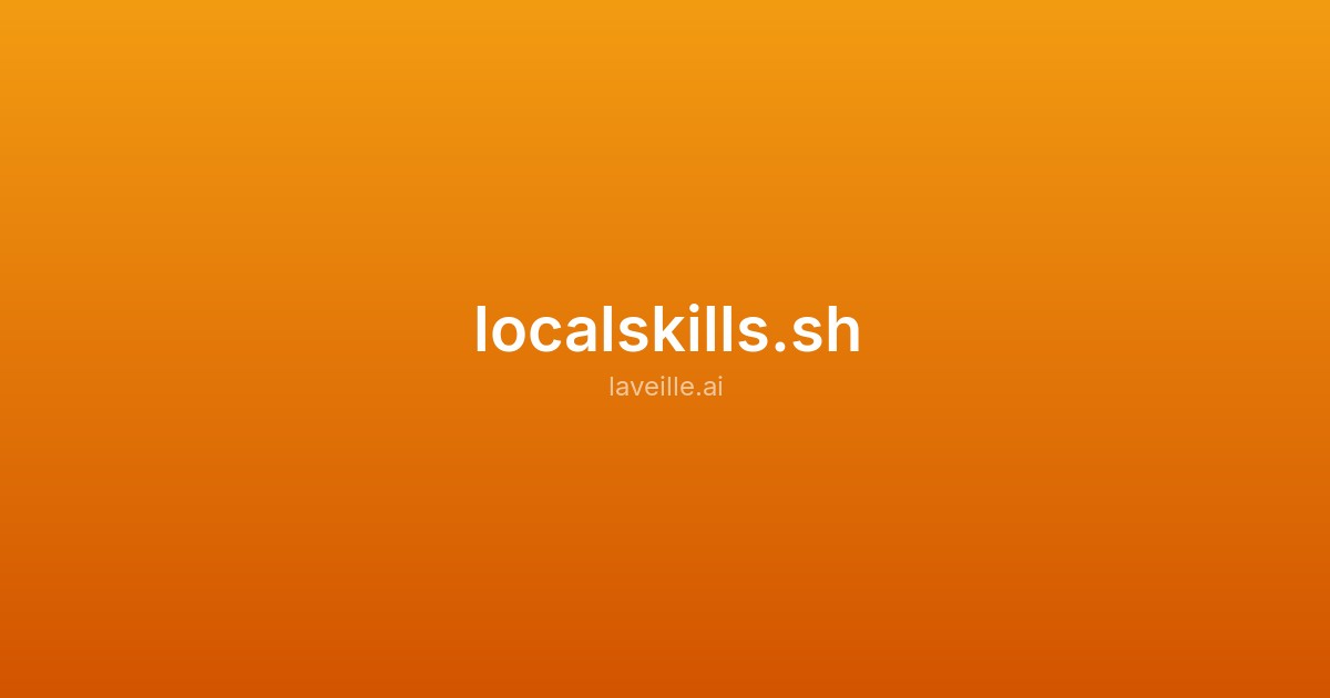 Capture d'écran de localskills.sh