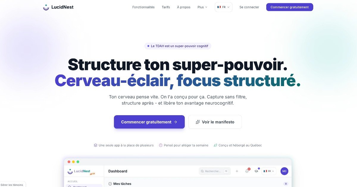 Capture d'écran de LucidNest