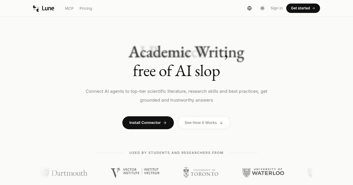 Capture d'écran de Lune - Software for agents that do serious science