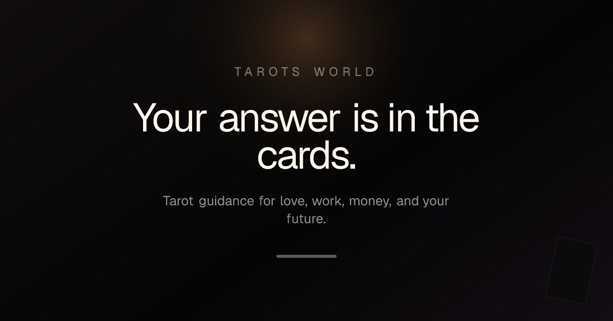 Capture d'écran de Made an online 3D Tarot reading