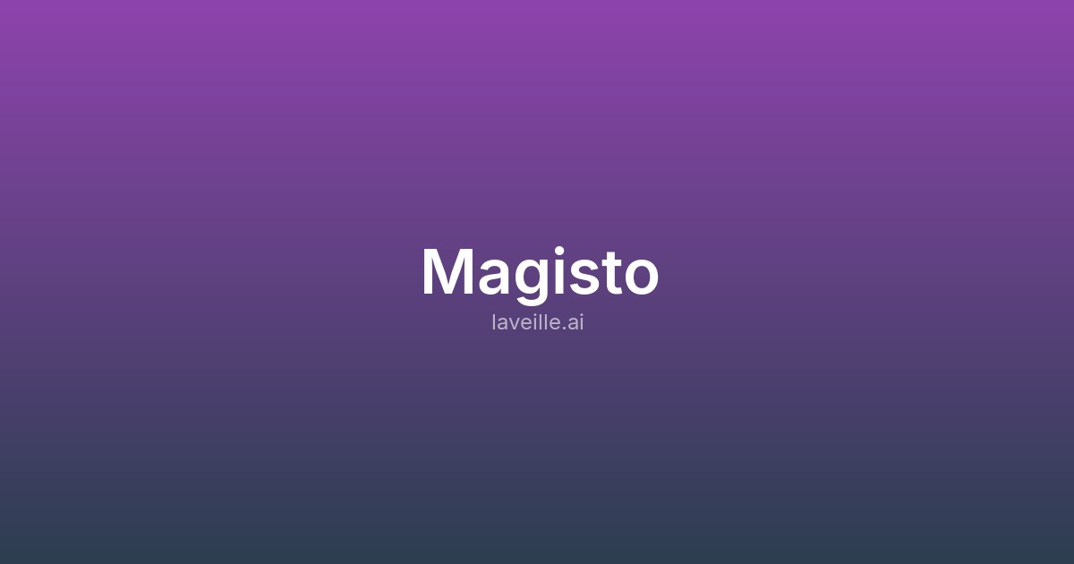 Capture d ecran de Magisto