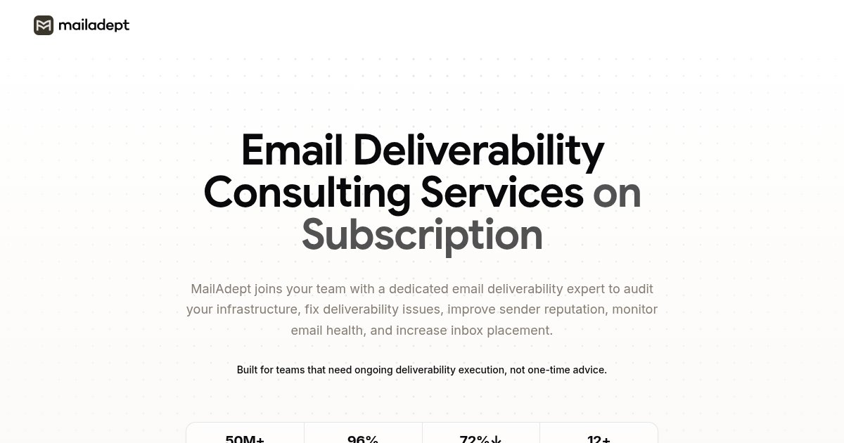 Capture d'écran de MailAdept by mailwarm