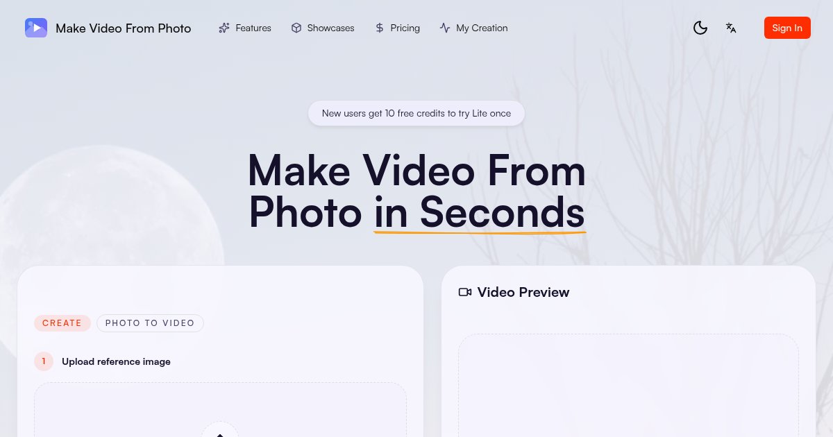 Capture d ecran de Make Video from Photo for Free