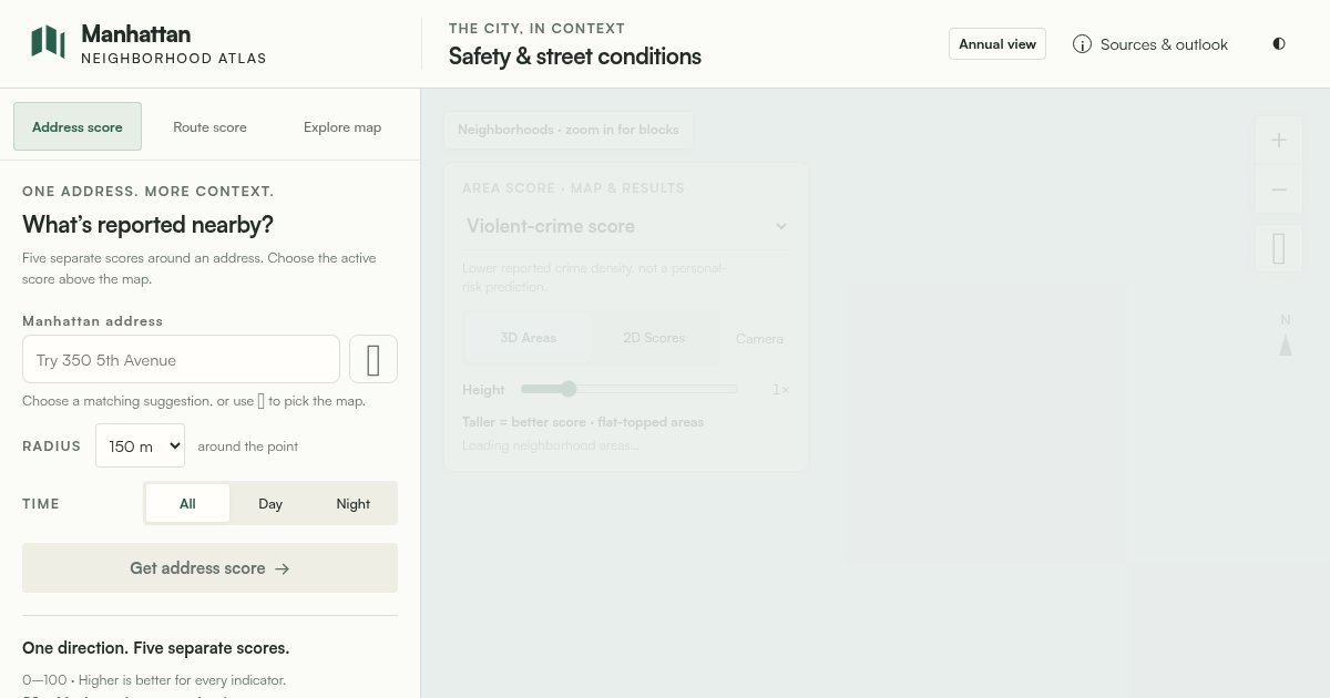 Capture d'écran de Manhattan Safety Atlas
