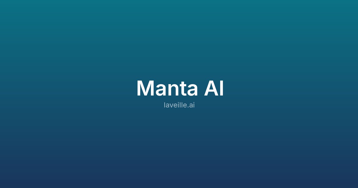 Capture d'écran de Manta AI