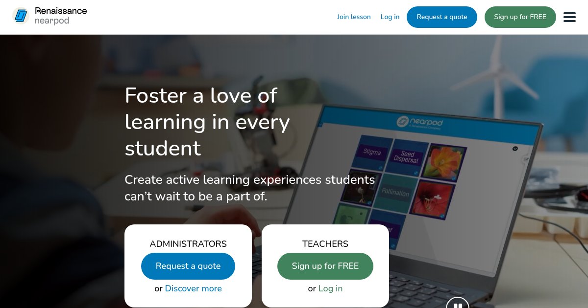 Capture d'écran de Nearpod