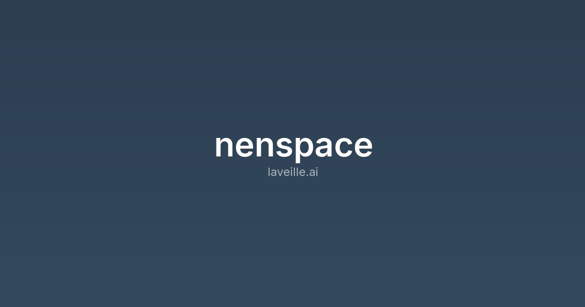Capture d'écran de nenspace