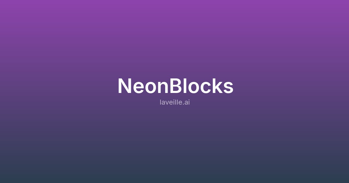 Capture d'écran de NeonBlocks