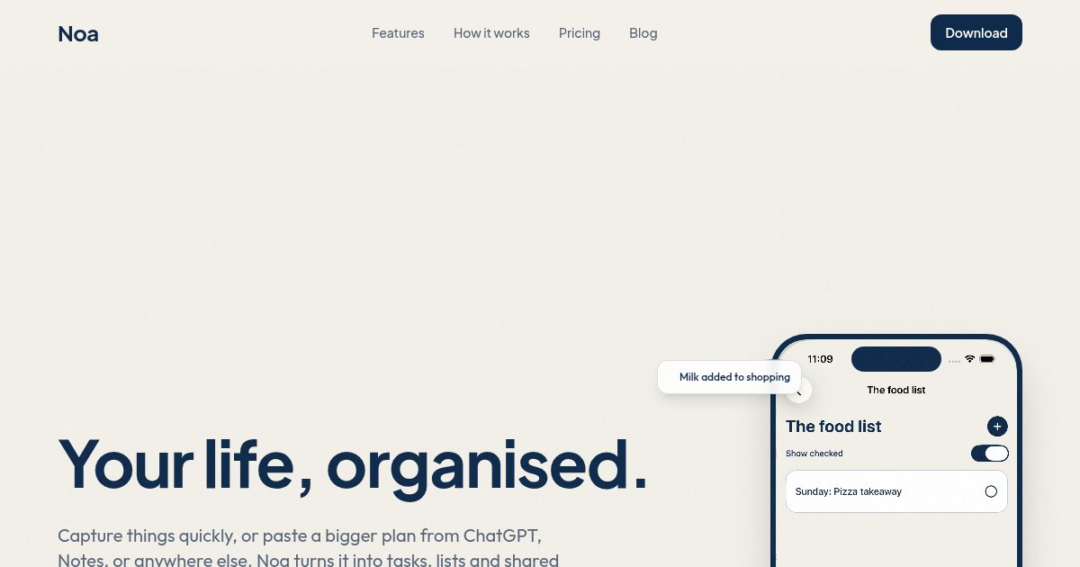 Capture d ecran de Noa