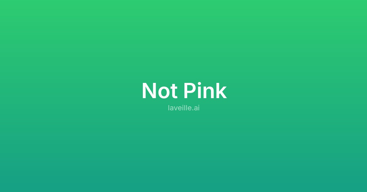 Capture d'écran de Not Pink