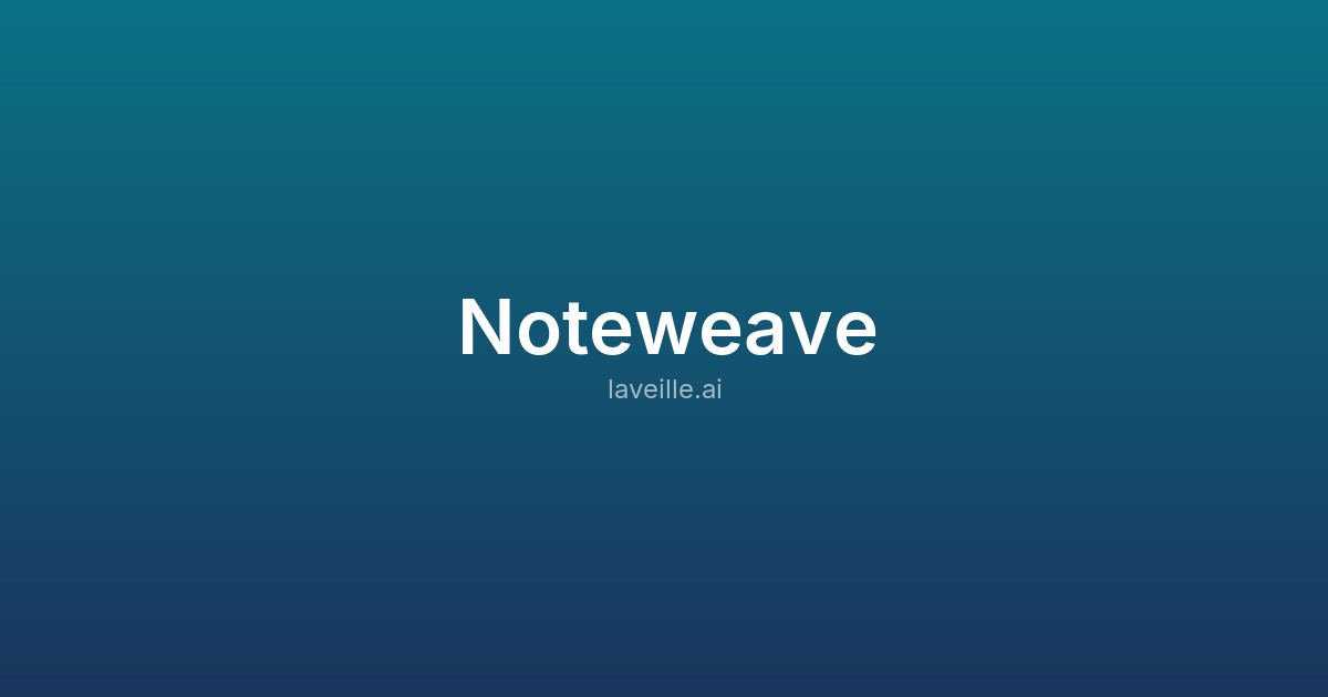 Capture d'écran de Noteweave