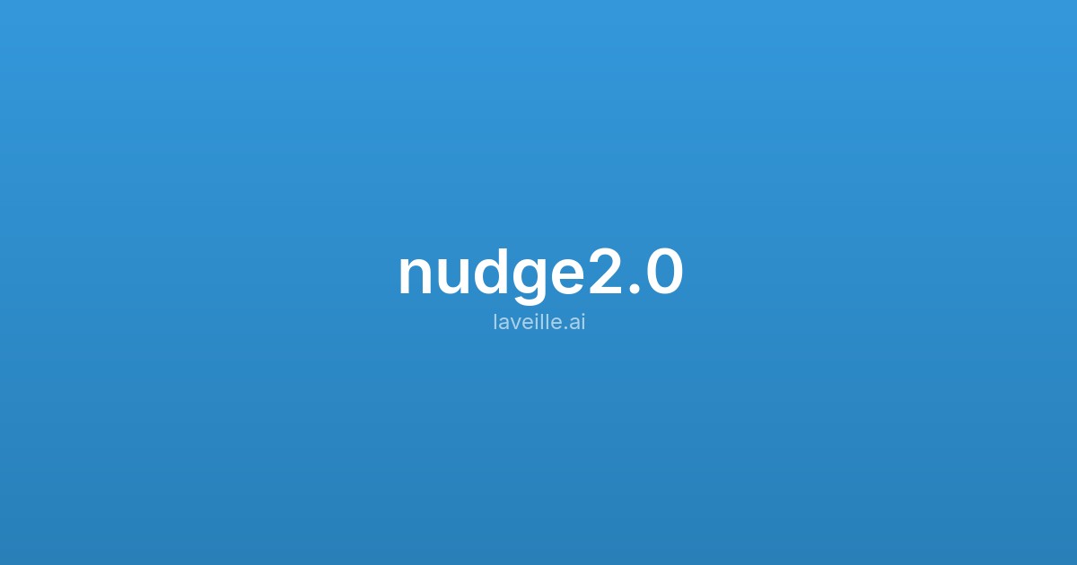 Capture d'écran de nudge2.0