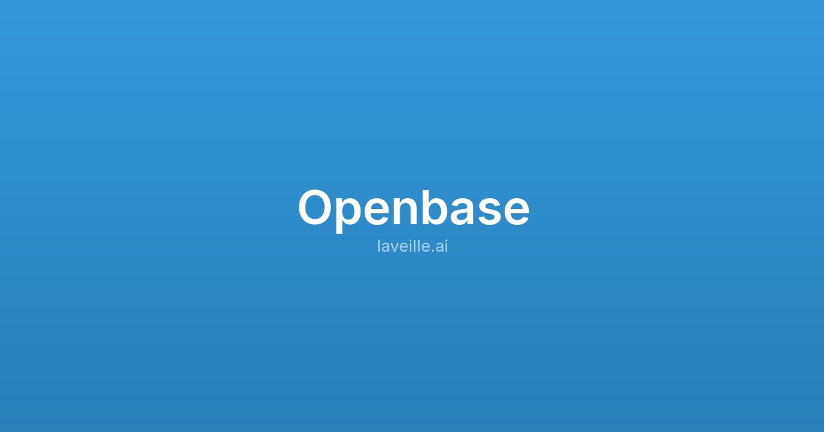 Capture d'écran de Openbase