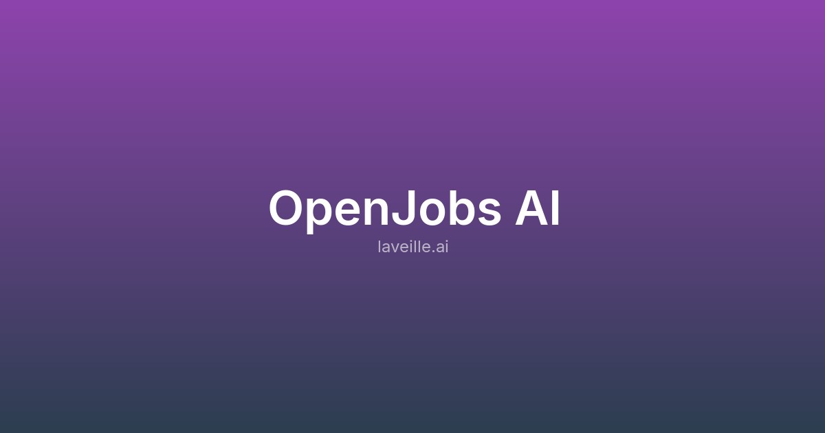 Capture d'écran de OpenJobs AI