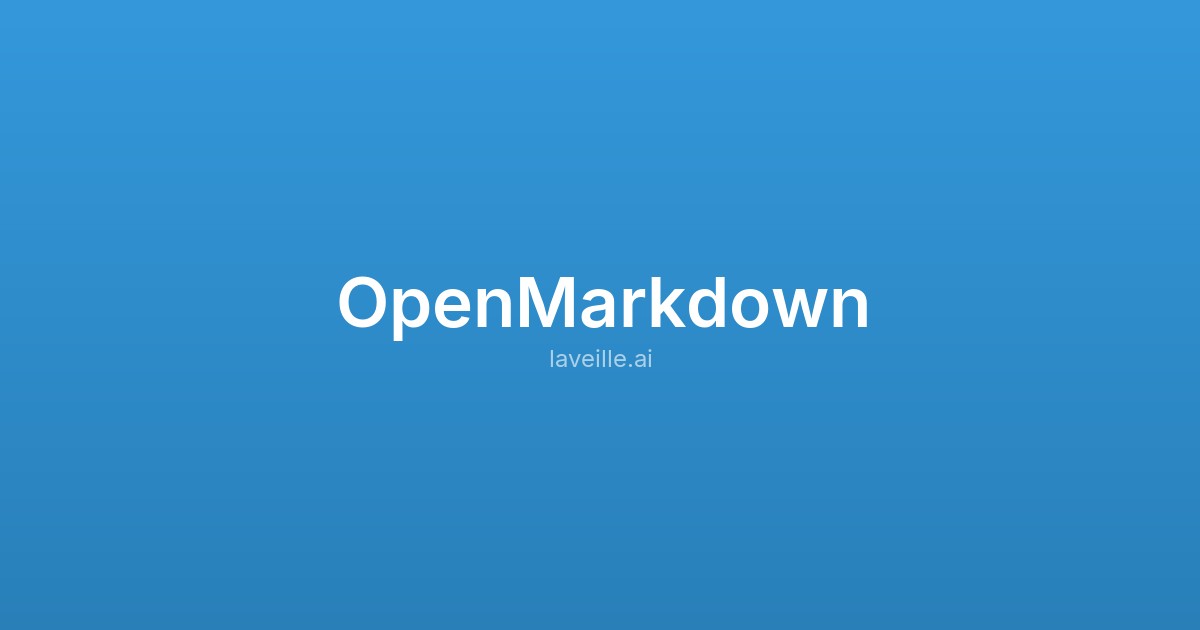 Capture d'écran de OpenMarkdown