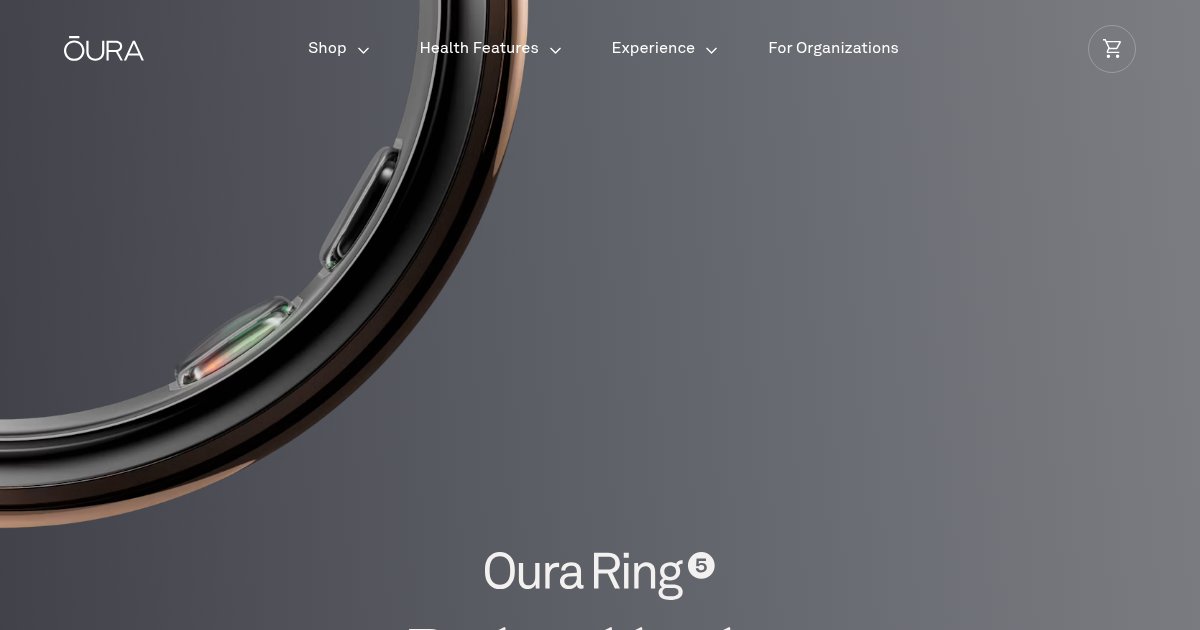 Capture d'écran de Oura Ring 5