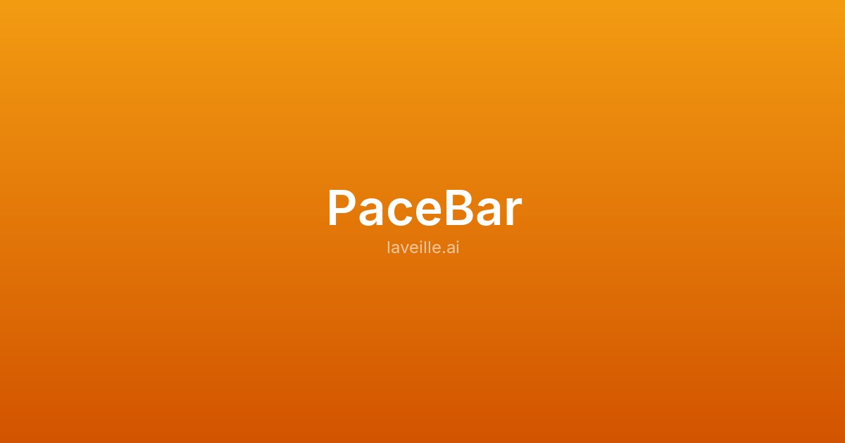 Capture d'écran de PaceBar