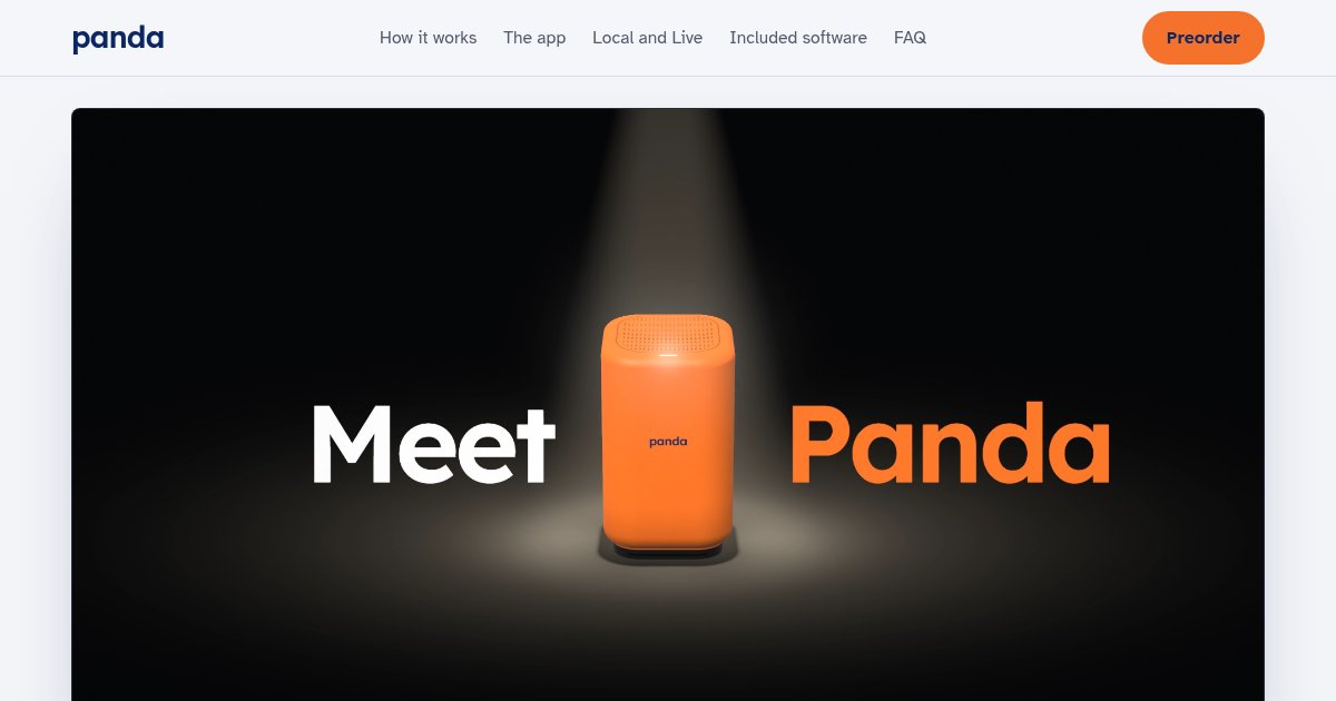 Capture d'écran de Panda, the world's first personal AI computer