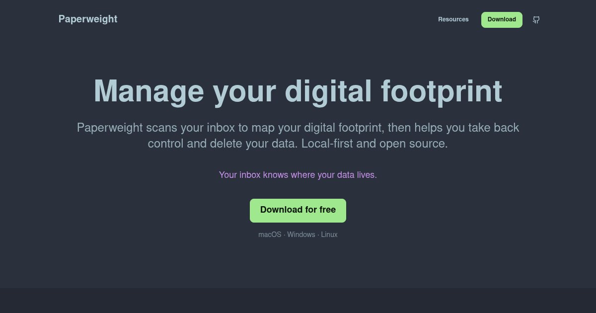 Capture d ecran de Paperweight