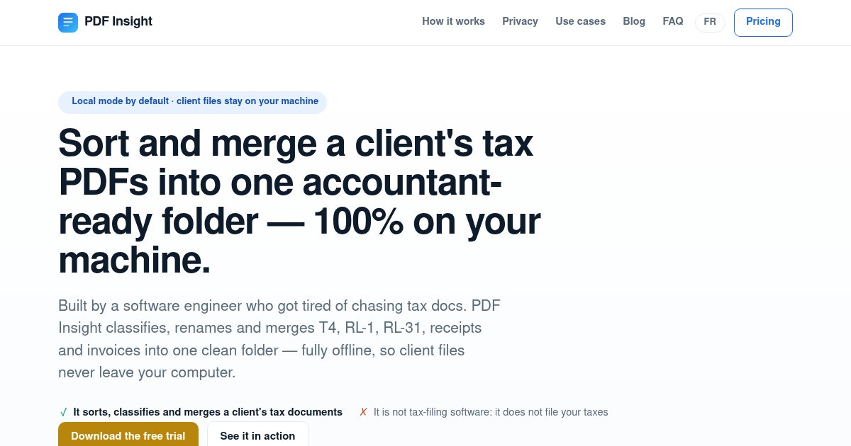 Capture d'écran de PDF Insight