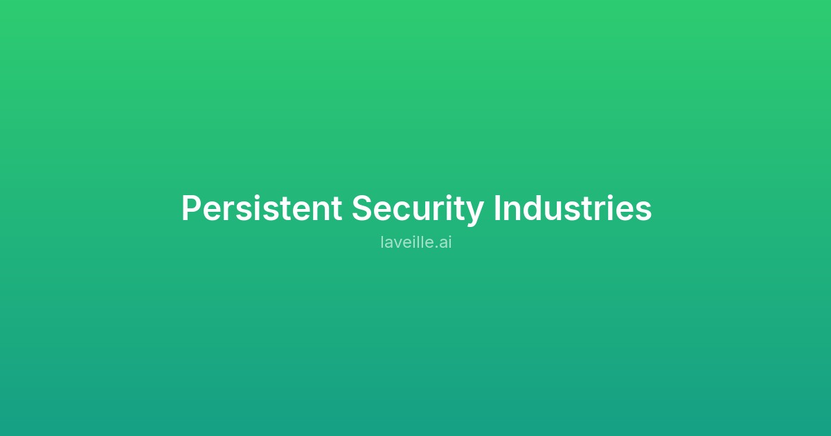 Capture d ecran de Persistent Security Industries