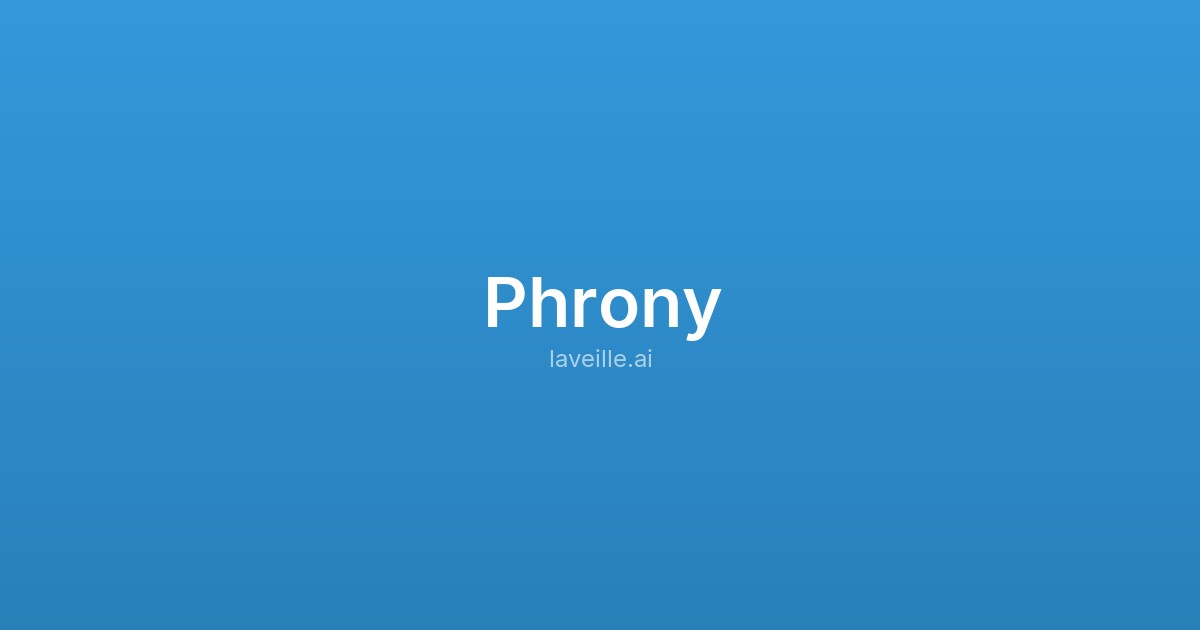 Capture d'écran de Phrony