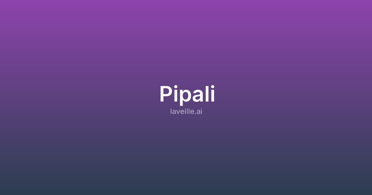Capture d'écran de Pipali