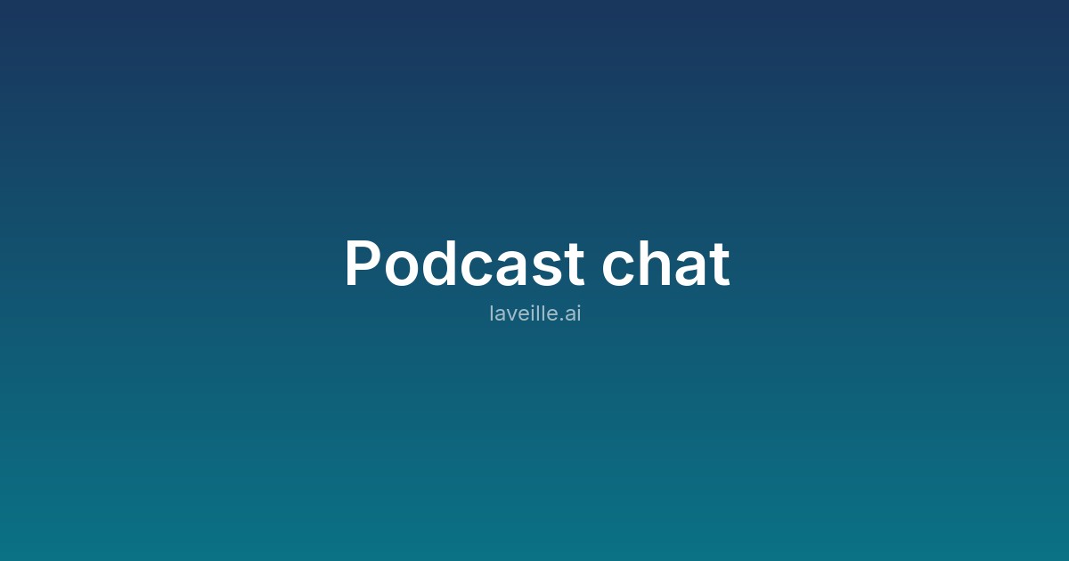 Capture d'écran de Podcast chat