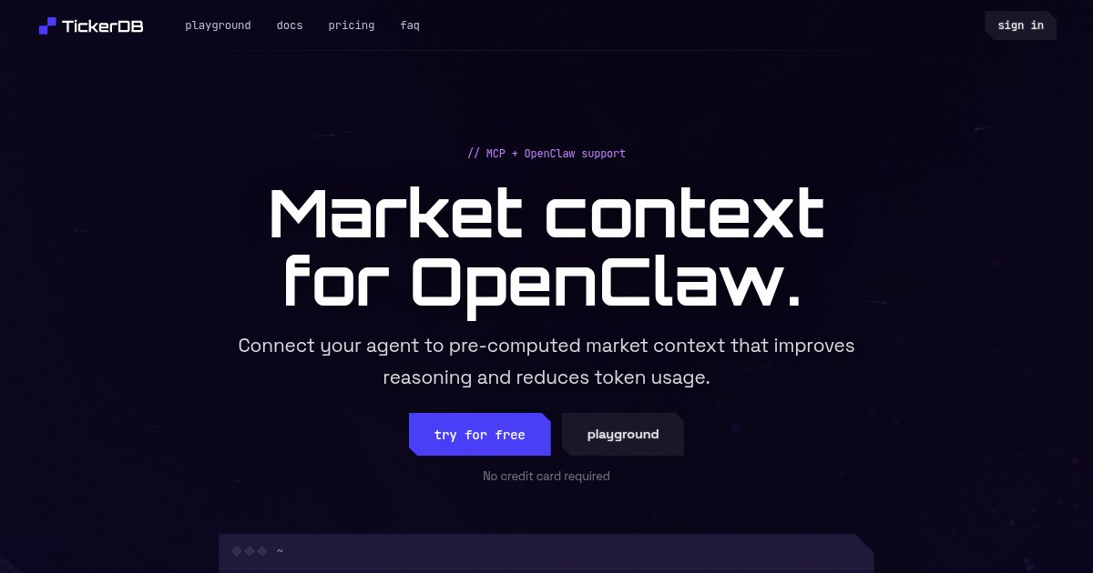Capture d'écran de Pre-computed market context for agents