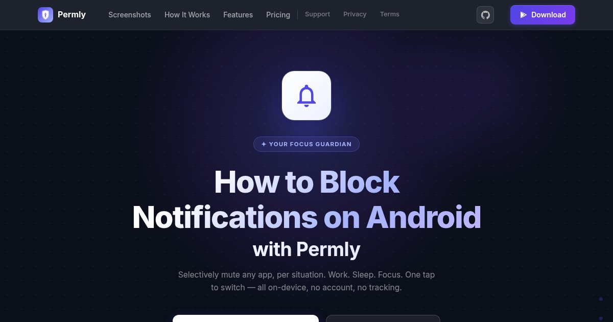 Capture d'écran de Privacy-first notification blocker for Android ad-free