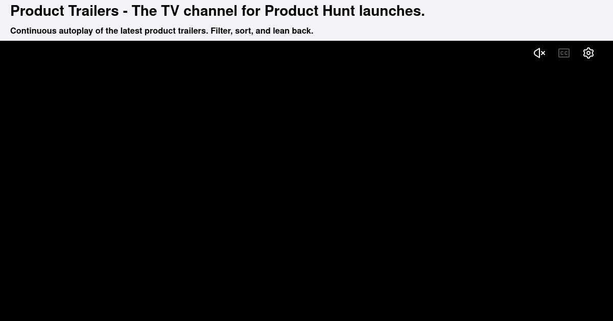 Capture d'écran de Product Trailers