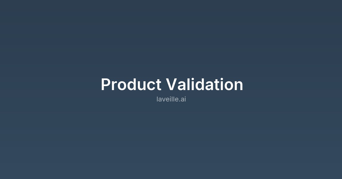 Capture d'écran de Product Validation