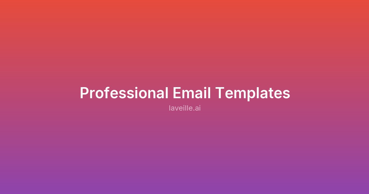 Capture d'écran de Professional Email Templates
