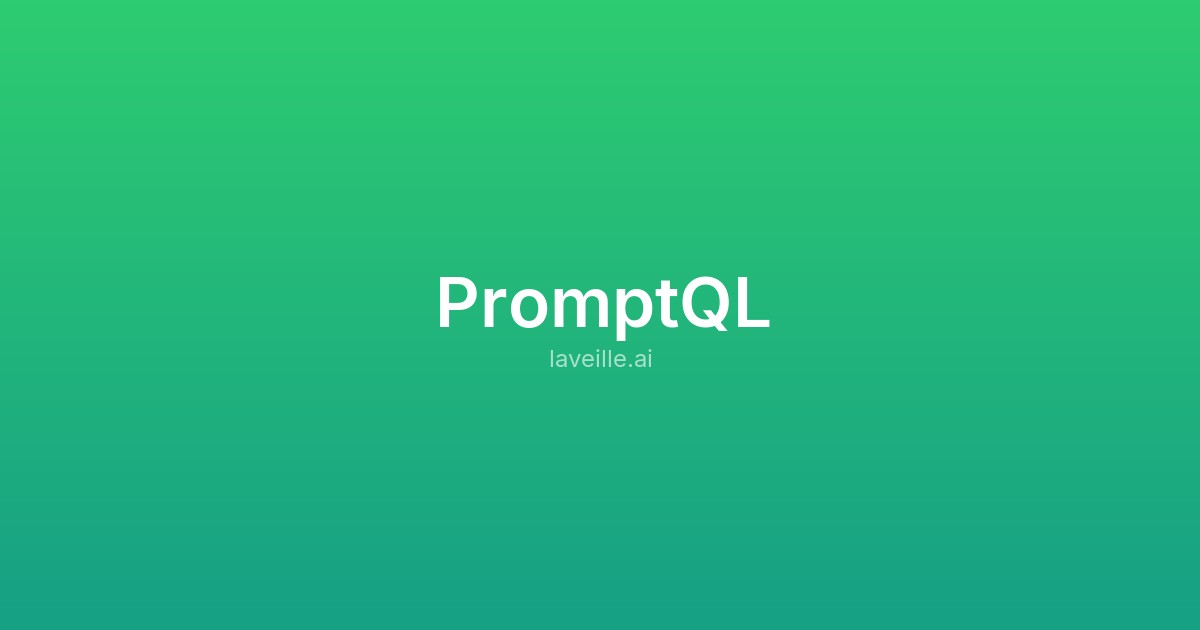 Capture d'écran de PromptQL