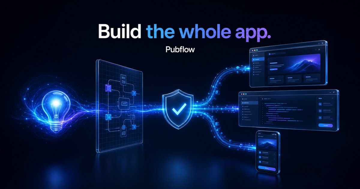 Capture d'écran de Pubflow, Backend trust layer for build faster AI based apps