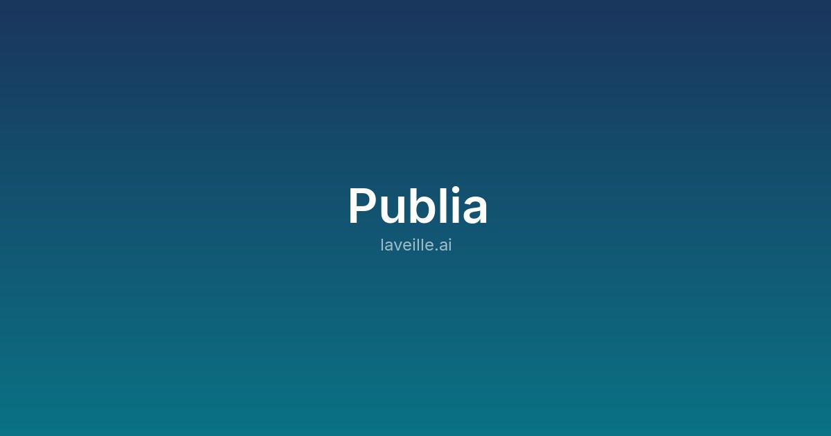 Capture d'écran de Publia