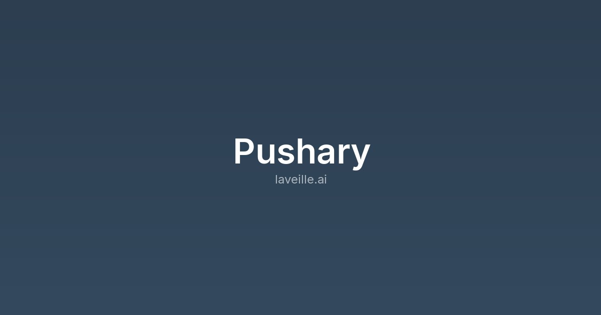 Capture d'écran de Pushary