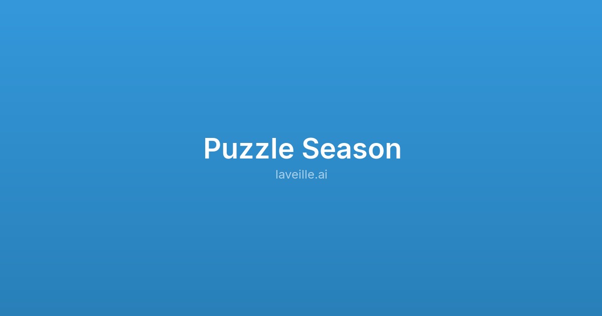 Capture d'écran de Puzzle Season