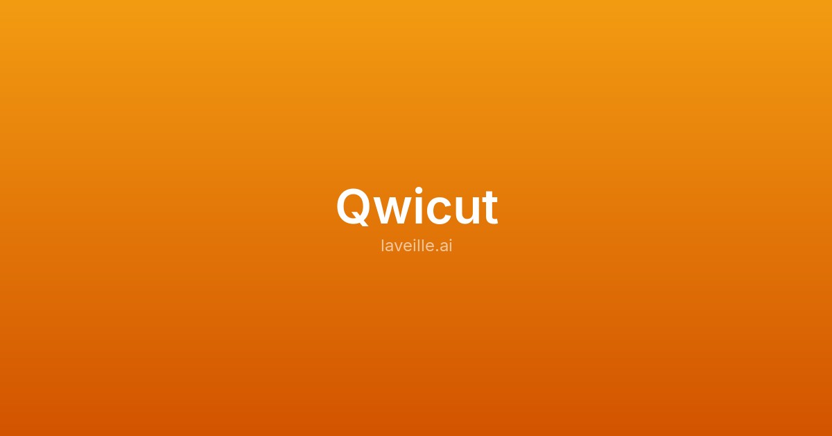 Capture d'écran de Qwicut