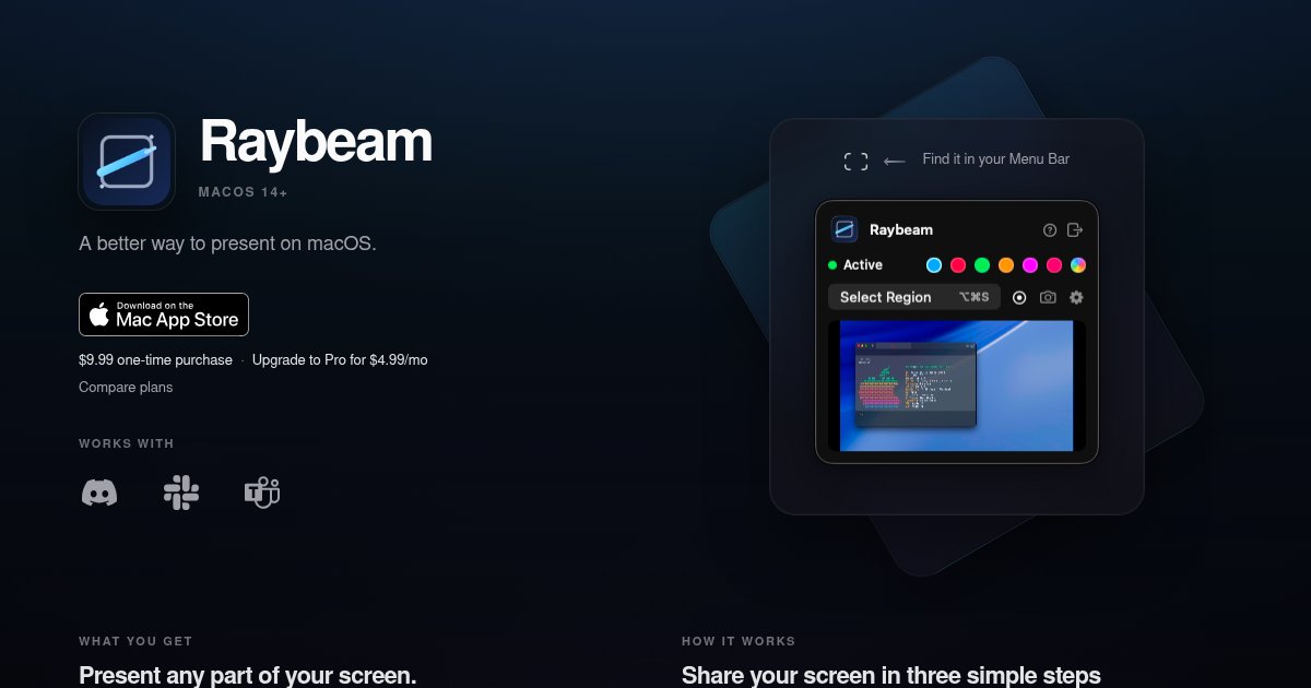 Capture d'écran de Raybeam