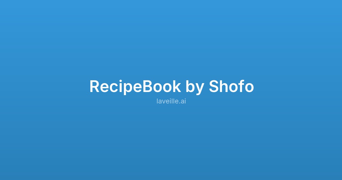 Capture d'écran de RecipeBook by Shofo